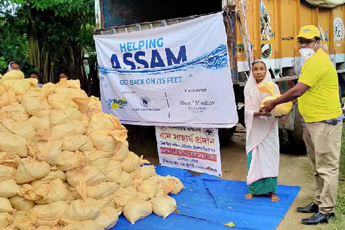 Finolex, Hinduja Foundation & MMF supporting flood-hit Assam people
