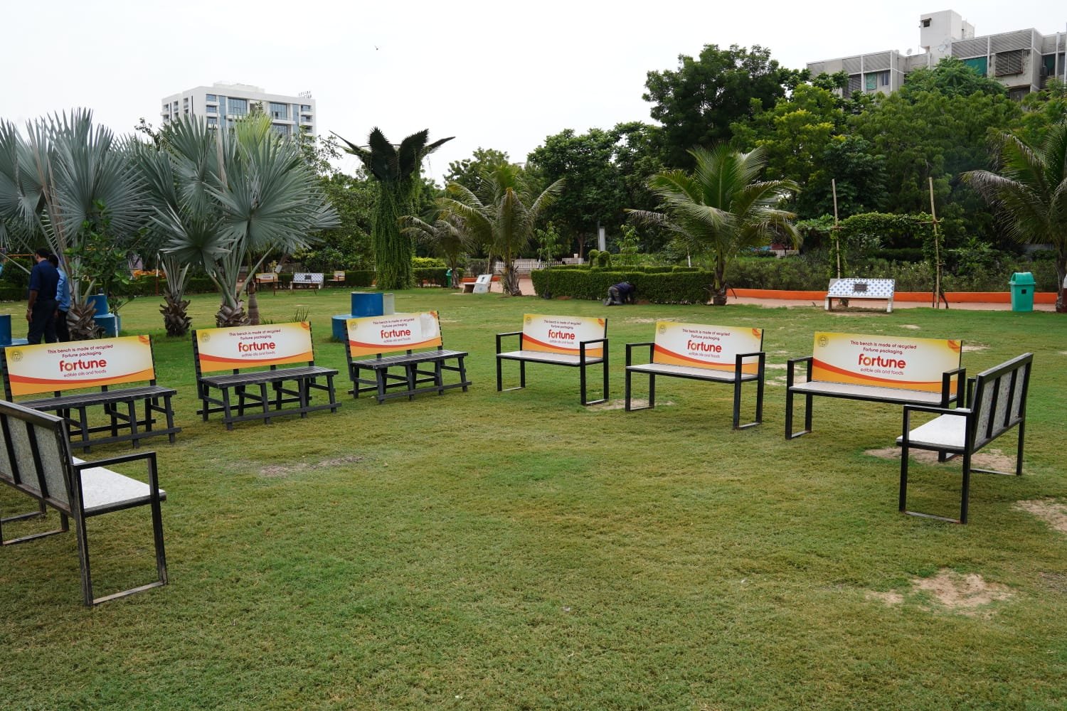 AWL transforms recycled plastic into park benches